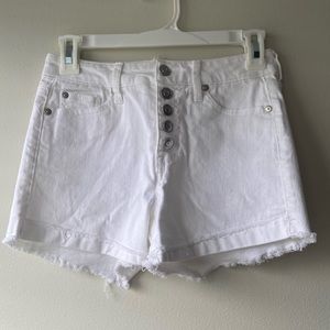 White Denim Shorts